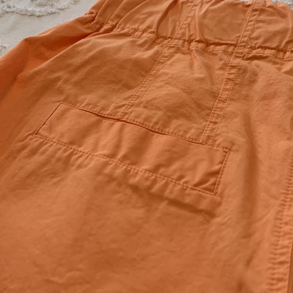 FREE PEOPLE ORANGE PLEATED SHORTS NWOT - Picture 9 of 9
